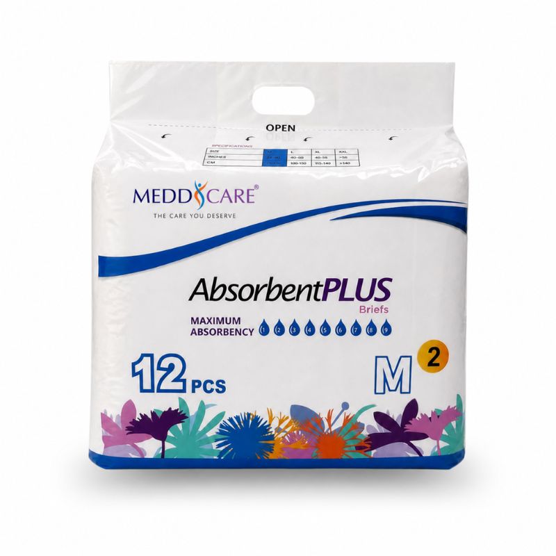 Meddcare Absorbent Plus Overnight Briefs