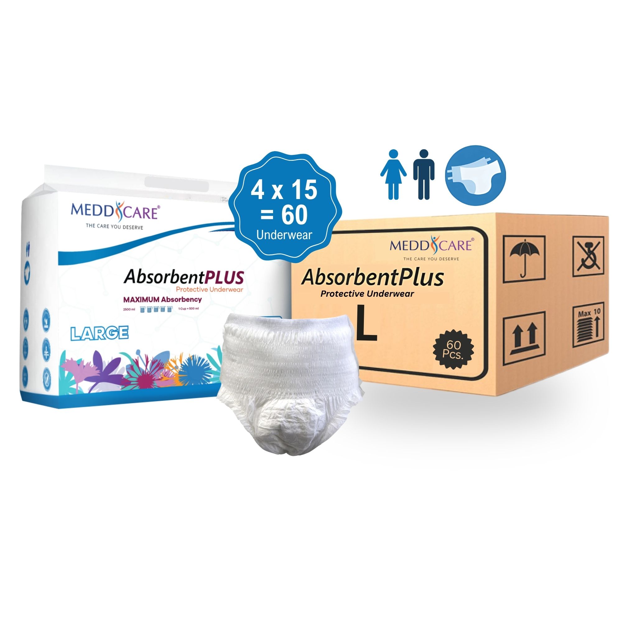 Absorbent Plus Protective Underwear — view 4
